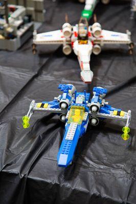 x-wing built from old-school space legos