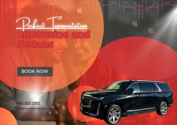 Perfect Transportation Limousine and Sedans in Riverside, CA P - 800-920-9987