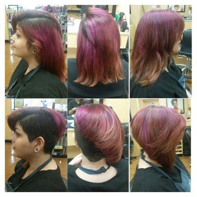 Cool summer haircut by Kelliinez.  She did an amazing job!