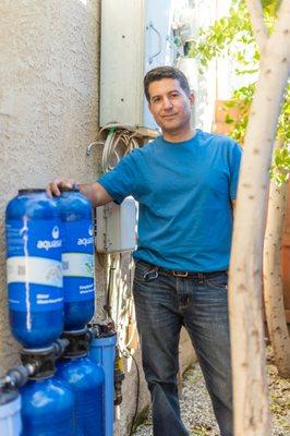 Licensed Plumber for your Aquasana water filtration to cover the manufacturing warranty.