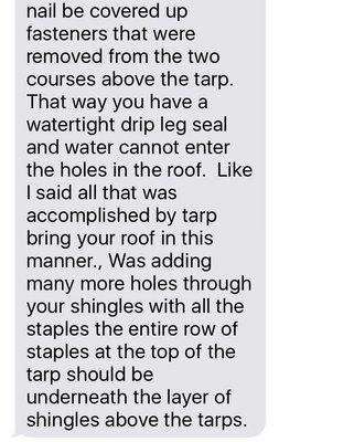 A real roofing company's opinion of the work done by Blackmon.