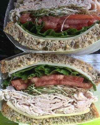 Mesquite Wood Smoked Turkey Sandwich.