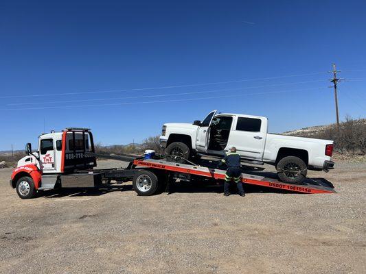 Terry taking care of my truck!!