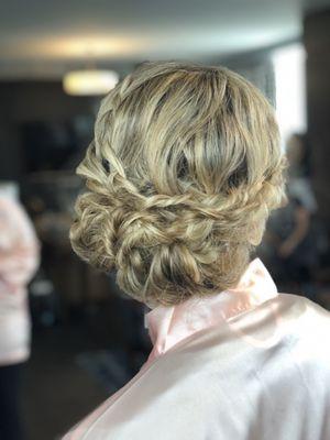 Bridal updo by Casey Bear