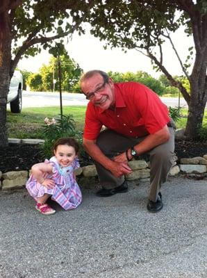 Dr. Ullman and his granddaughter