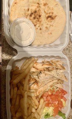 Chicken gyro plater $9.50