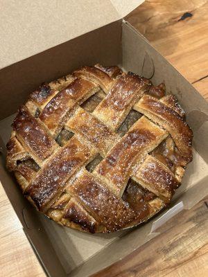 Apple pie with lattice crust. Delicious!!