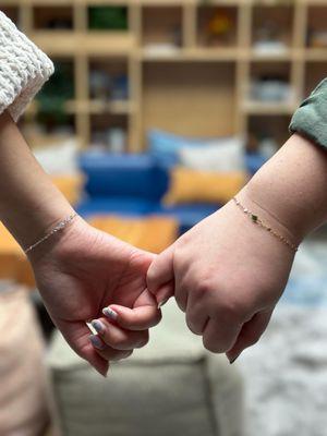 Matching friendship bracelets