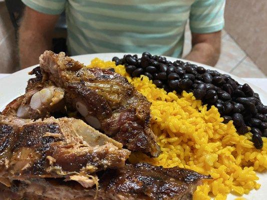 Ribs, rice and beans!