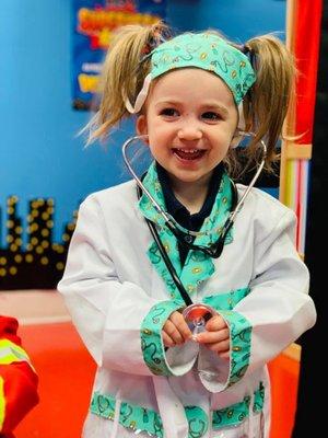 Community helpers with this adorable doctor