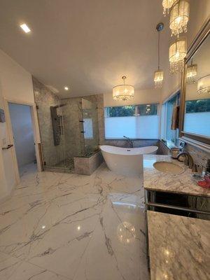 Fully remodeled bath and shower