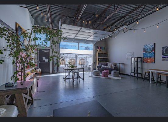 Indoor event space for yoga, mediation, music & creative arts