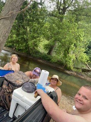 Perfect spot for our picnic lunch