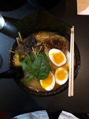 Miso Ramen w/extra egg.