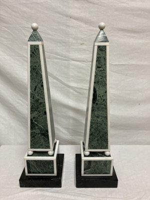 Pair of Marble Obelisks