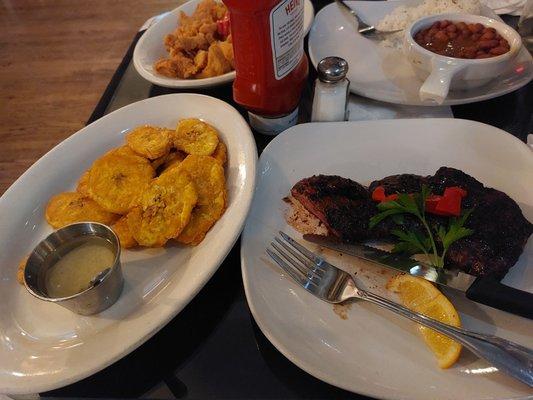 Tostones with Churrasco