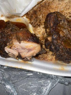 Brown stew chicken