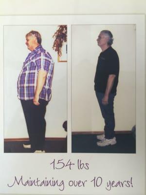 Don Walker of Felton Hardware, lost weight and has maintained for over 10 years!