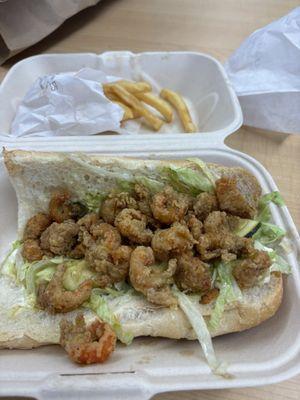 Crawfish poboy