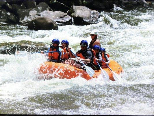 Rapids with our guide Tristan!