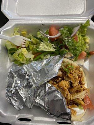 Chicken gyro combo