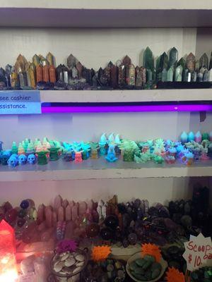 We have a big selection of glow stone carvings