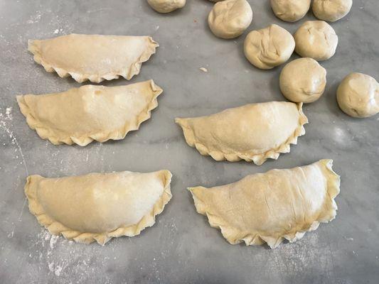 Homemade cheese empanadas