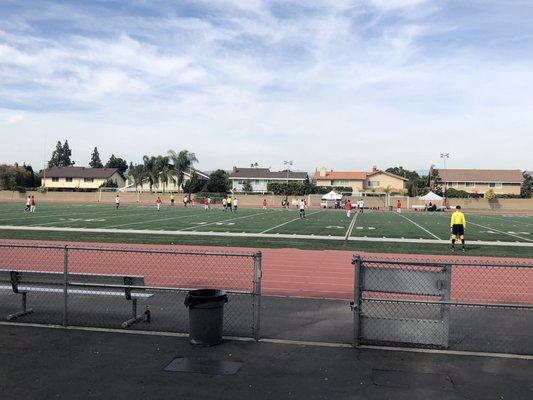 Playing Soccer on the Football Field (Nov 2018)