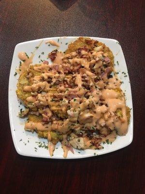 Tostones locos. It is a small plate so more like an appetizer