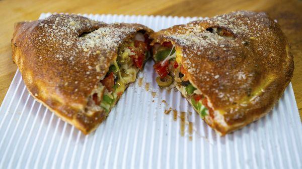 vegetarian calzone