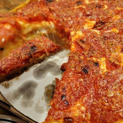 Pepperoni Deep Dish Pizza