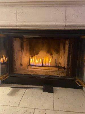 Fireplace place required repair