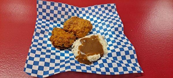 Fried Chicken and Mashed Potatoes