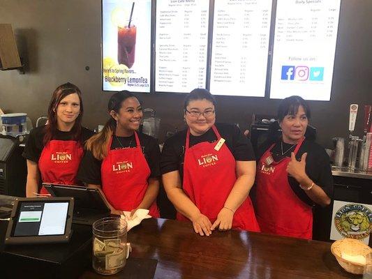 The friendly barista team