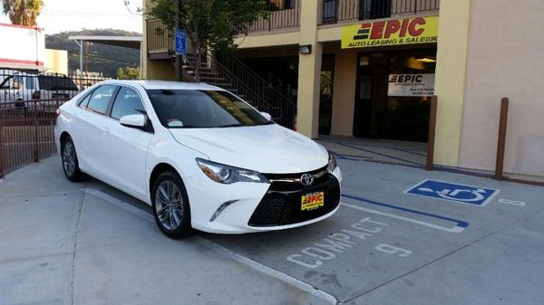 2015 White Toyota Camry