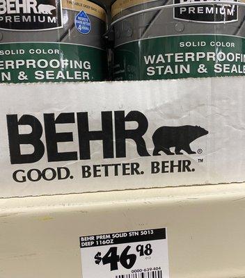 Behr sealant.