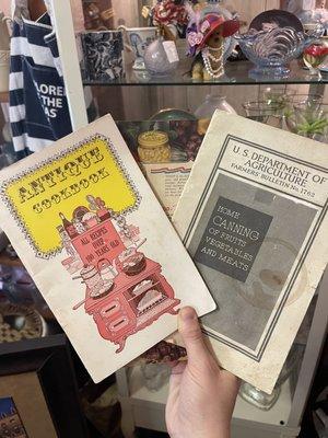 Antique canning and cook books!