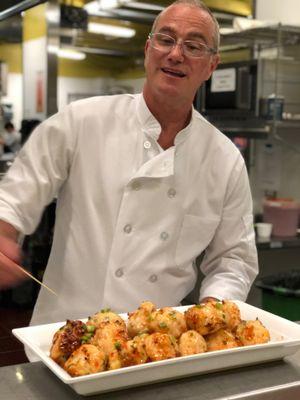 Plated Shrimp Macaroons