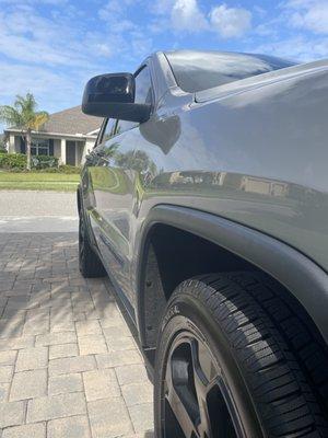 Jeep clay-barred and waxed