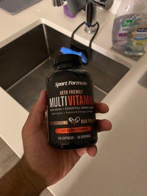 Sport formula multi vit purchased from total nutrition. Works great!!!!