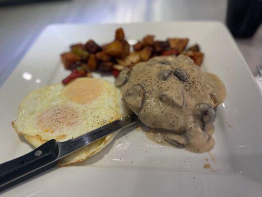 Country Country Fried MUSHROOM & Eggs