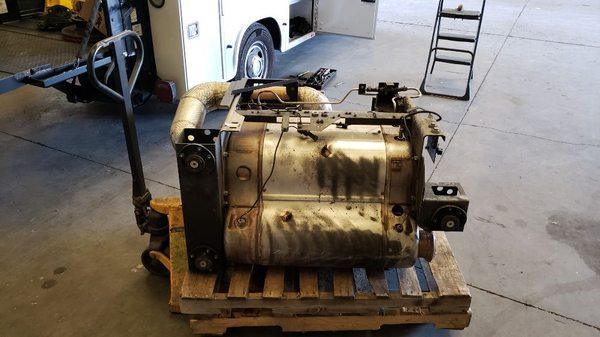 1-Box removed from a Setra motor coach for repairs.