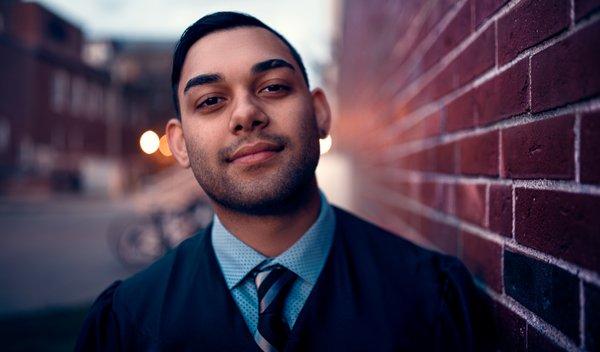 Graduation headshot at UMass Amherst