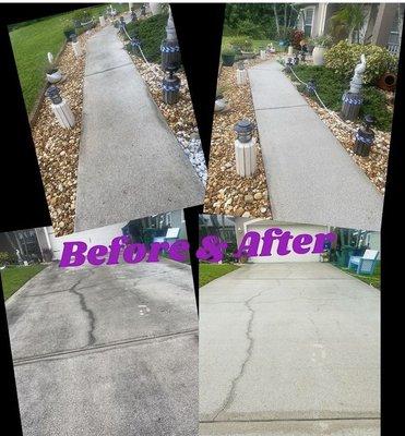 Driveway / Walkway Pressure washed