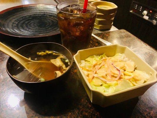 Soup and salad