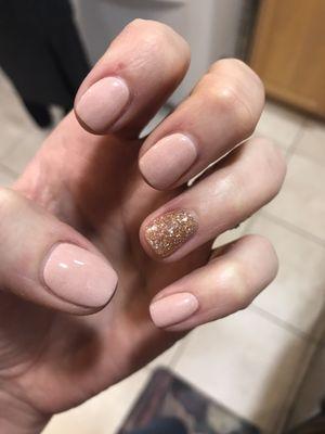 First time having dip powder done & I'm LOVING it! My nail tech did such a great job & I love the color too!