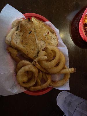 Patty melt, yum!