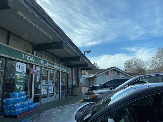 Outside. The cleanest 7-11 with the nicest staff!