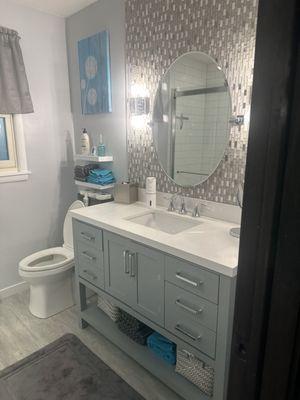 Completed bathroom in Urbandale