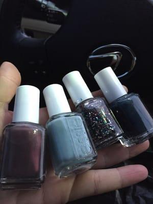 Essie last years collection but still fab colors! On sale as well